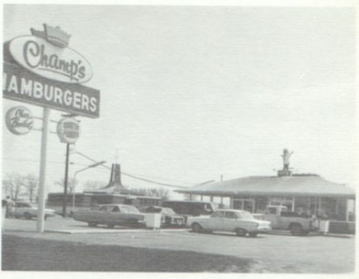 Champs Hamburgers - Vintage Yearbook Ad - 60S And 70S